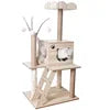 Árbol Rascador para Gatos | Nido Multifuncional de Madera con Poste Sisal