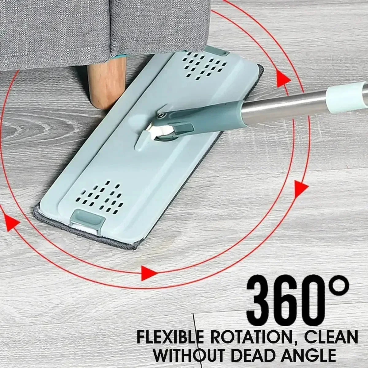 Sistema de Limpieza Pro: Mopa Plana Con Cubo Doble y Microfibra (Cero Marcas, Cero Esfuerzo)